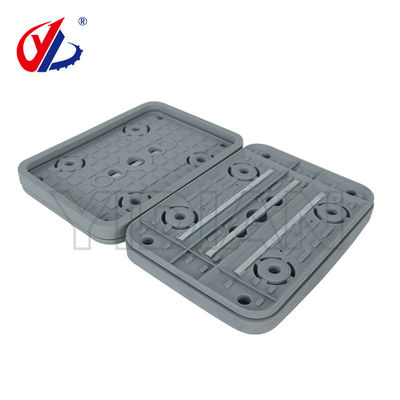 160*115*17mm Plaque d'aspiration inférieure Des plaquettes en caoutchouc sans pas Pour la machine CNC