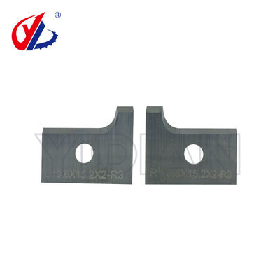 Couteau à insertion de carbure solide 19.6 X 15.2 X 2 mm R3 Lames de grattage à bande de bord