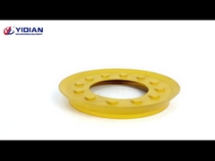 Couvercle à ventouse rond, jaune et gris