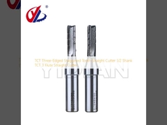 TCT à trois bords à dent mise en scène à double tranche 1/2 tige TCT 3 flûte à double tranche