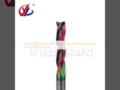 Fraise en bout fine 3 cannelures avec revêtement fraise en carbure enduit de haute performance